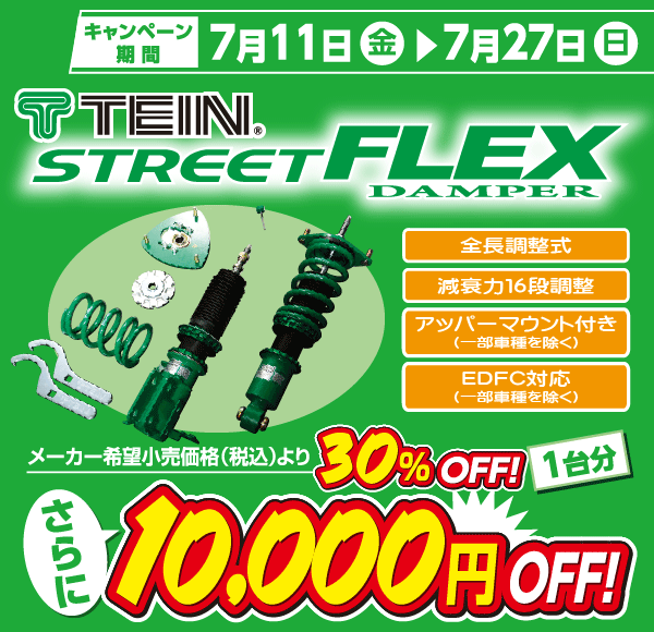 TEIN STREET FLEX キャンペーン